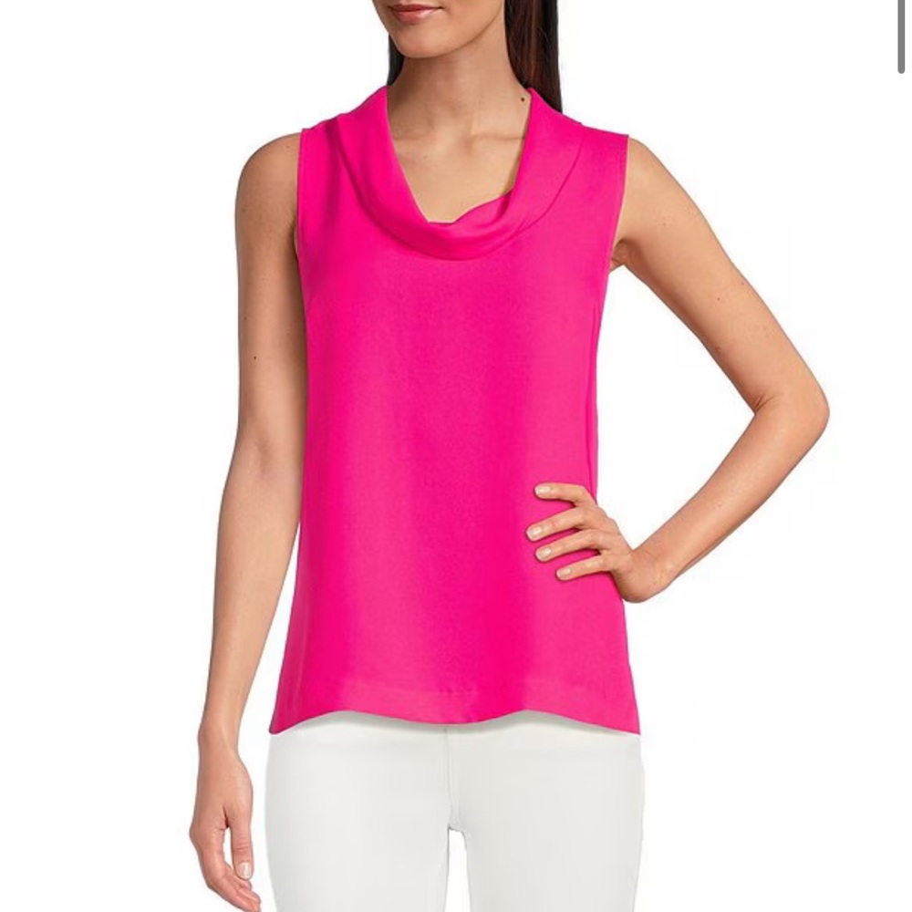 Vince Camuto Cowl Neck Blouse in Pink